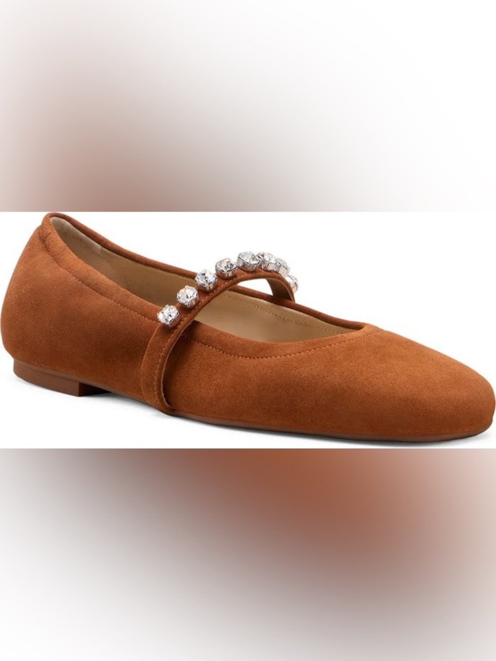 NEW STUART WEITZMAN GOLDIE BALLET FLATS IN LUXE SADDLE 9 39.5